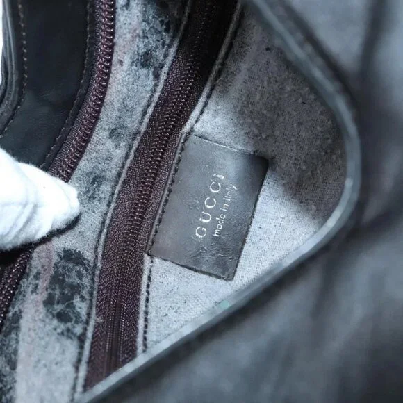 GUCCI Tote Bag Nylon Black Auth ti2101 - Picture 2 of 16